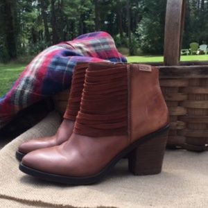 Pikolino Brown Leather/Suede Ankle Booties